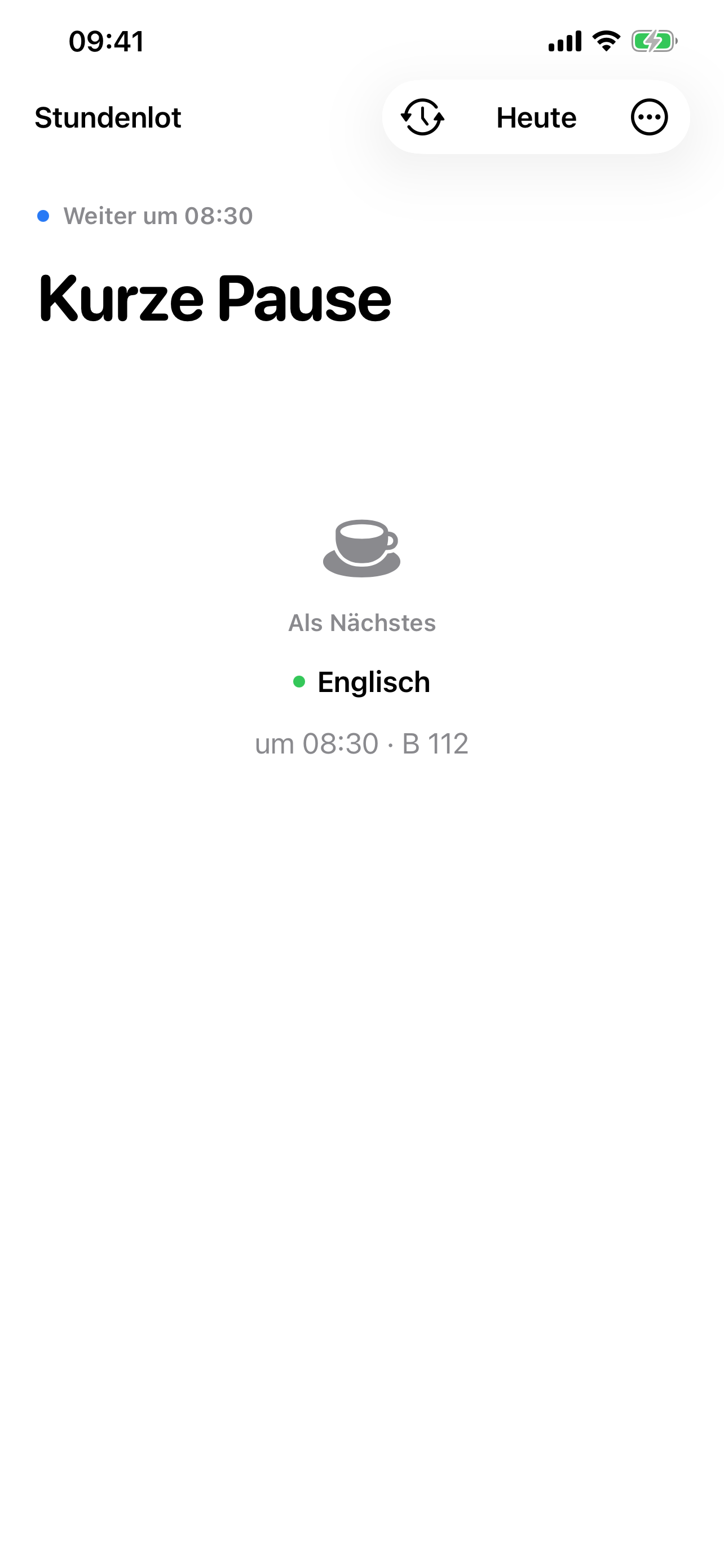 Stundenlot auf dem iPhone: Pause bleibt Pause.