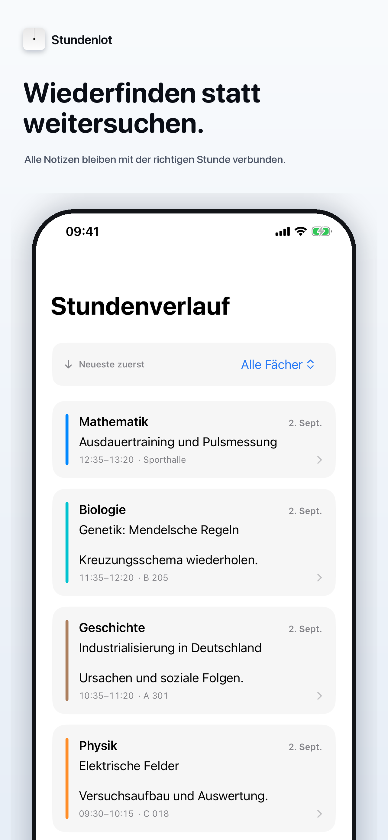 Stundenlot auf dem iPhone: Wiederfinden statt weitersuchen.